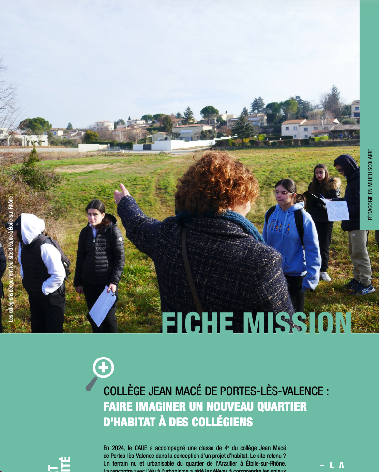 2024 – Fiches mission – Pédagogie en milieu scolaire