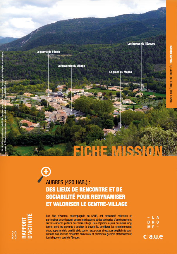 2023 – Rapport d&rsquo;activité Fiches Missions – Espaces Publics